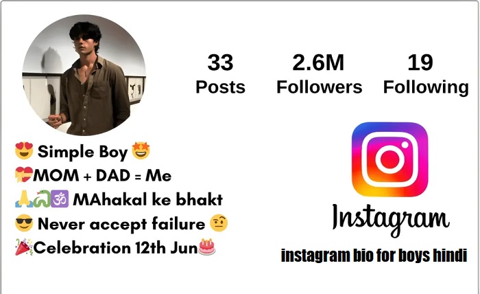 instagram bio for boys hindi